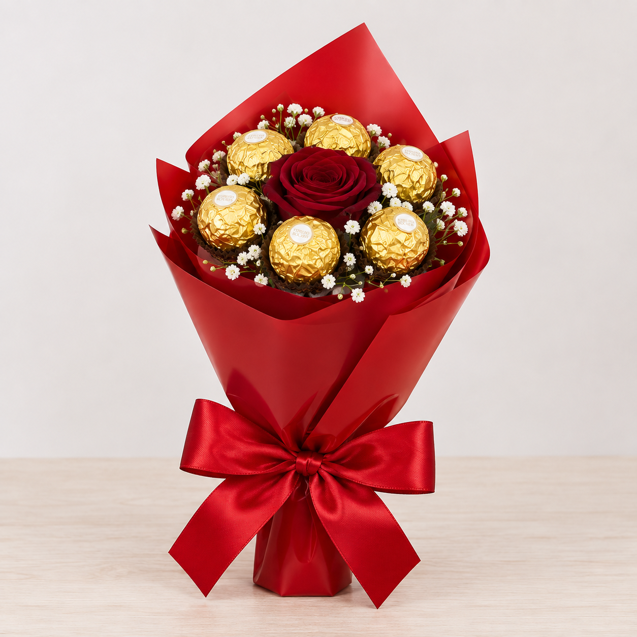 Mini Buquê de Ferrero Rocher