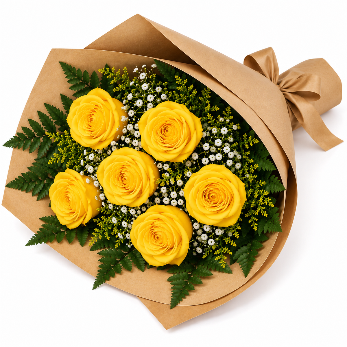 Buquê Tradicional 6 Rosas