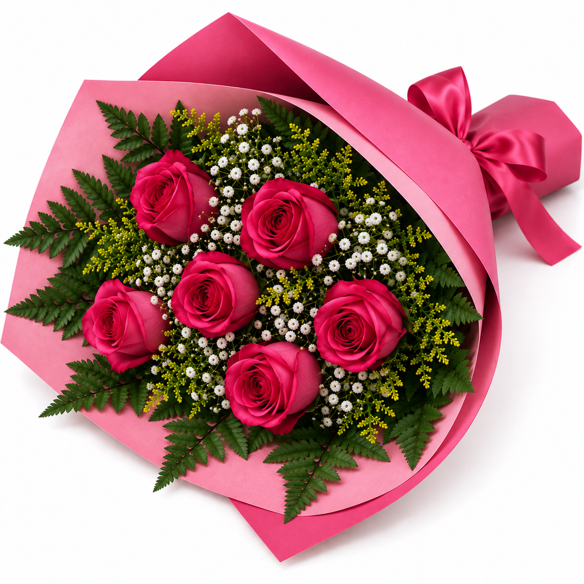 Buquê Tradicional 6 Rosas