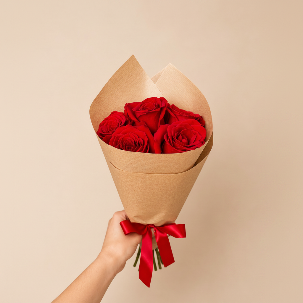 Cone de Rosas vermelhas e Lindth