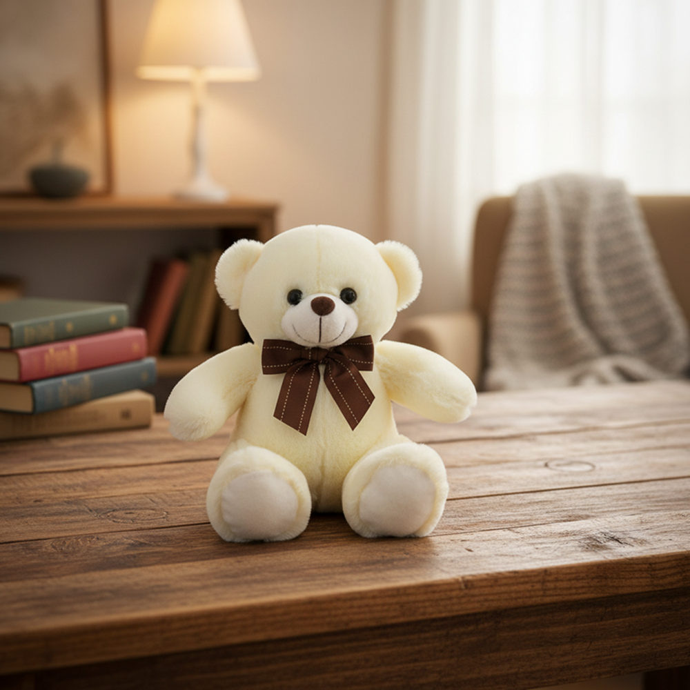 Urso de Pelúcia Mimo Branco 18cm